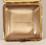 Vintage Westclox Home N Away Japan Brown Cased Travel Pocket Wind-Up Alarm Clock