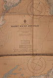 Vintage 1970 Canadian Hydro Graphic Service Masset Sound And Inlet British Columbia 29" x 42" Paper Map