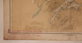 Vintage 1970 Canadian Hydro Graphic Service Masset Sound And Inlet British Columbia 29" x 42" Paper Map