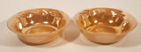 Vintage Fire King Laurel Leaf Peach Lusterware Small 5" Dessert Bowl Dishes Set of 2