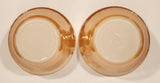 Vintage Fire King Laurel Leaf Peach Lusterware Small 5" Dessert Bowl Dishes Set of 2