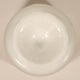 Antique E. O. Brody Co. M 6000 Cleveland Ohio U.S.A. Embossed White Milk Glass Pedestal Candy Dish