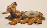 Vintage 1950s Fisher Erref Creations Deer Faux Wood Weather Barometer Made in France