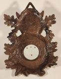 Vintage 1950s Fisher Erref Creations Deer Faux Wood Weather Barometer Made in France