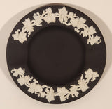 Vintage Wedgwood Jasperware Black with White Design 3 1/2" Ashtray