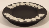 Vintage Wedgwood Jasperware Black with White Design 3 1/2" Ashtray