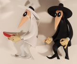 Rare 2012 DC Comics MAD Magazine Spy VS Spy 10" Vinyl Toy Figure Set of 2