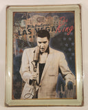 Elvis Presley The King To Fabulous Las Vegas 11 3/4" x 15 3/4" Tin Metal Sign New in Plastic