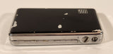 Vintage Occupied Japan Black Lacquer Purple Flower Cigarette Case Lighter Combo