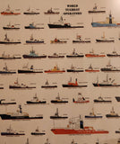 2003 Nick Olson Olson Tugboat Poster Company World Tugboat Operators 12 1/2" x 16" Framed Poster Picture