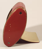 Vintage Westclox Travalarm Red 3 1/2" Wind Up Travel Alarm Clock Made in Canada