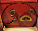 Vintage Westclox Travalarm Red 3 1/2" Wind Up Travel Alarm Clock Made in Canada
