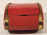 Vintage Westclox Travalarm Red 3 1/2" Wind Up Travel Alarm Clock Made in Canada