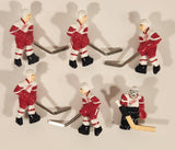 Stiga Table Top Hockey Game Detroit Red Wings Team 6 Player Set