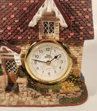 Time Avenue Quartz English Cottage Shaped 6 3/4" Resin Desk Clock