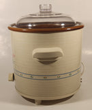 Vintage 1987 Rival Crock Pot 3 1/2" Quart Stoneware Slow Cooker Model 3100 with Manual