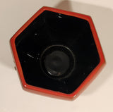 Rare Vintage Blue Mountain Pottery Red Drip Glaze Hexagon Shaped Planter