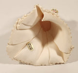 Kneaded Angels Carol Graziano Blonde Bride with Veil Holding Flowers in White Dress Polymer Clay Wedding Cake Topper