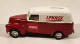 ERTL Lennox Air Conditioning and Heating 1950 Chevy Panel Van Delivery Truck Red and White Die Cast Toy Car Vehicle Coin Bank with Key