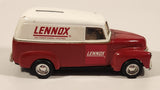 ERTL Lennox Air Conditioning and Heating 1950 Chevy Panel Van Delivery Truck Red and White Die Cast Toy Car Vehicle Coin Bank with Key