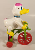 1982 Botoy Circus Duck Riding on Tricycle Battery Operated Plastic Toy in Box