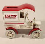 1989 ERTL Lennox Air Conditioning and Heating 1905 Ford's First Delivery Car Red and White 1/25 Scale Die Cast Toy Car Vehicle Coin Bank New in Box