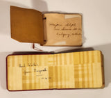 Antique 1930s 1940s Vancouver Aboriginal Autograph Book and Red Leather Covered Autograph Book Set of 2