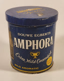 Vintage Douwe Egbert's Amphora Extra Mild Cavendish Mild Aromatic Pipe Tobacco Blue Tin Metal Can