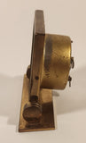 Vintage Wales Wind Up Brass Desk Clock Made in Western Germany