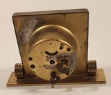 Vintage Wales Wind Up Brass Desk Clock Made in Western Germany