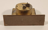 Vintage Wales Wind Up Brass Desk Clock Made in Western Germany