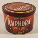 Vintage Douwe Egbert's Amphora Mild Cavendish Mild Aromatic Pipe Tobacco Red Tin Metal Can