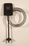Antique Cast Iron Clock Gong Coil and Base