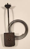 Antique Cast Iron Clock Gong Coil and Base