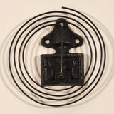 Vintage Ansonia Cast Iron Wall Chime Coil Clock Gong Base 2" x 3 1/8"
