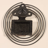 Vintage Ansonia Cast Iron Wall Chime Coil Clock Gong Base 2" x 3 1/8"