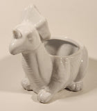 White Dinosaur 5 1/2" Ceramic Succulent Planter Pot
