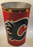 Wincraft NHL Calgary Flames Ice Hockey Team 15" Tall Metal Trash Pail Garbage Can