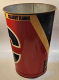 Wincraft NHL Calgary Flames Ice Hockey Team 15" Tall Metal Trash Pail Garbage Can