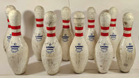 QUBICA AMF Amflite II USBC Approved 15" Plastic Coated Bowling Pins Full Set of 10 Made in U.S.A.