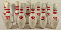 QUBICA AMF Amflite II USBC Approved 15" Plastic Coated Bowling Pins Full Set of 10 Made in U.S.A.