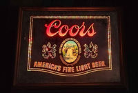 Vintage 1978 Coors America's Fine Light Beer Light Up Electric 20" x 25" Wall Sign