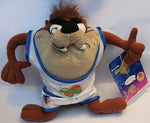 1996 McDonald's Warner Bros. Looney Tunes Space Jam Taz Tasmanian Devil 8" Tall Toy Stuffed Plush with Tag