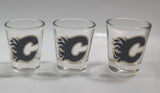 Calgary Flames NHL Ice Hockey Team Hunter Collector Glass Set of 6 Shooter Shot Glasses