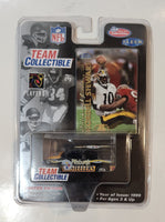 1999 Fleer Skybox White Rose Collectibles NFL Pittsburgh Steelers GMC Yukon Black Die Cast Toy Car Vehicle and Kordell Stewart Trading Card New in Package