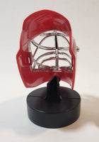 NHL Red Plastic 3 3/4" Tall Goalie Mask Toy