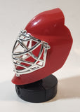 NHL Red Plastic 3 3/4" Tall Goalie Mask Toy