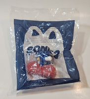 2022 McDonald's Sonic The Hedgehog 2 Movie Sonic 2 1/4" Tall Plastic Toy Figure New in Package