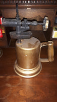 Antique Plumber's Blow Torch with Wood Handle - Treasure Valley Antiques & Collectibles