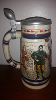 1983 Avon 1900-1980 Football History Lidded Beer Stein - Ceramarte Brazil - Treasure Valley Antiques & Collectibles